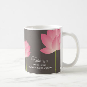 Mugg för kaffe för rosa namn för