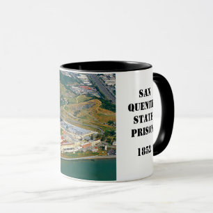 Mugg för kaffe för San Quentin fängelse bildmä