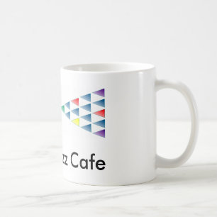 Mugg för kaffe för silverrykteCafe - vit