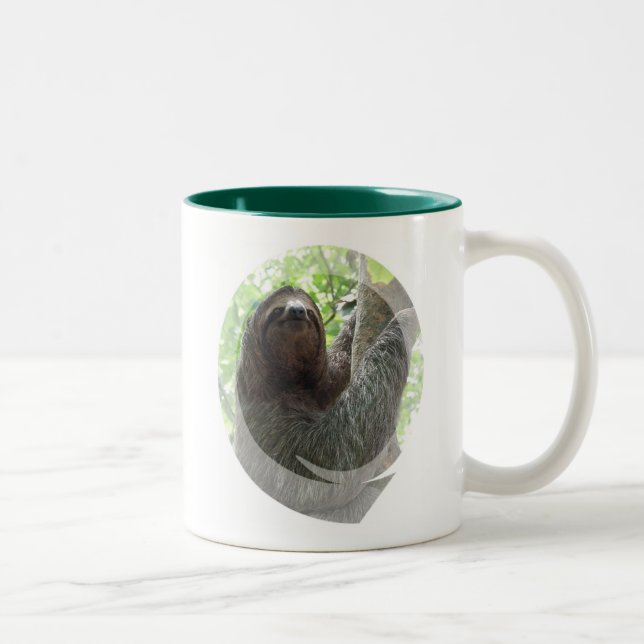 Mugg för kaffe för Slothfotodesign keramisk (Höger)