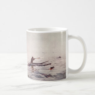 Mugg för kaffe för Sportsman för kajak för hav