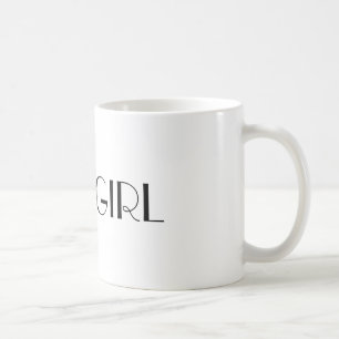 Mugg för kaffe för STADSFLICKAcitationstecken