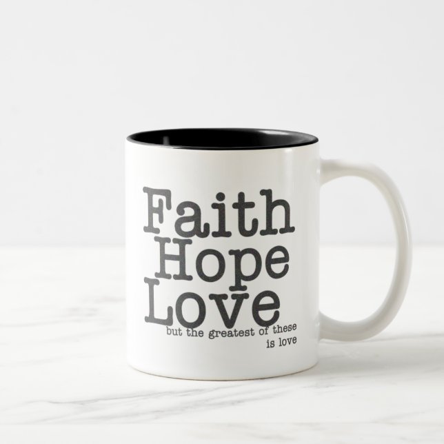Mugg för kaffe för trohoppkärlek (Höger)