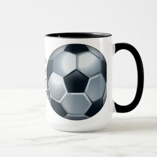 Mugg för kaffe för världsmästarefotbollspelare