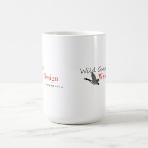 Mugg för kaffe för vildgåskonst