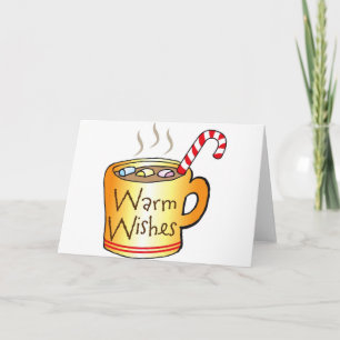 Mugg för kaffe för vintagejulkakao helgkort