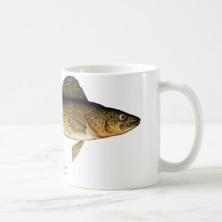 Mugg för kaffe för WalleyePike fisk