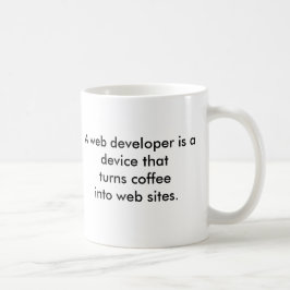 Mugg för kaffe för webbenbärare