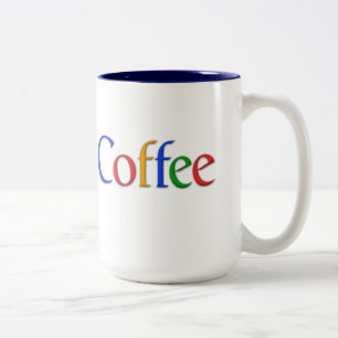 mugg för kaffe (google logotyp)