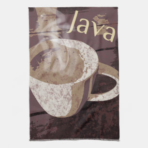 Mugg för kaffeJava hett Kökshandduk