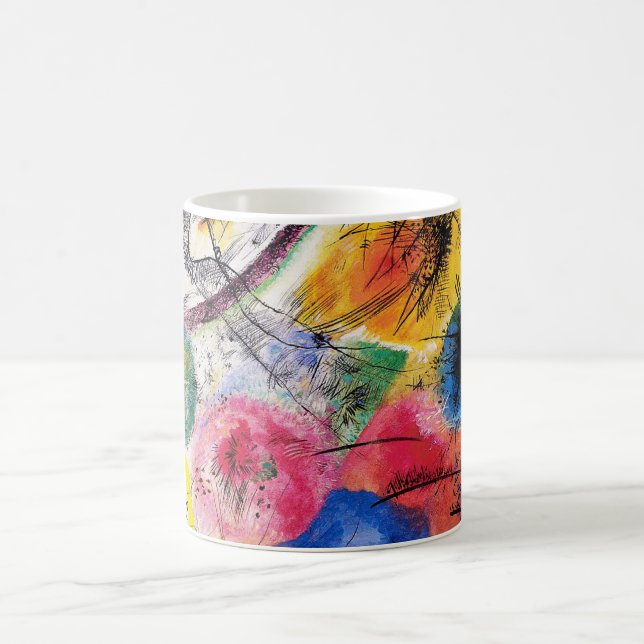 Mugg för Kandinsky svartlinjer (Center)