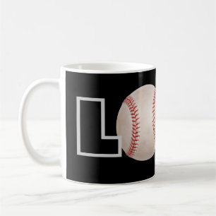 Mugg för kärlekbaseballkaffe