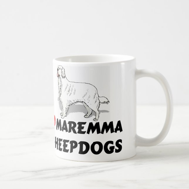 Mugg för kärlekMaremma Sheepdogs (Höger)
