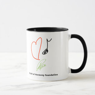 Mugg för kärlekmusikkaffe