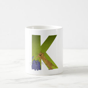 Mugg för kattalfabet K