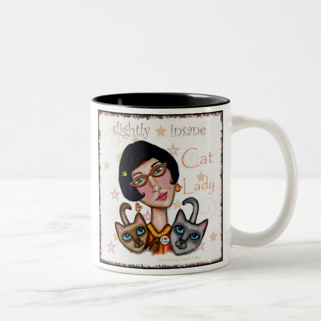 Mugg för kattdamkaffe (Höger)