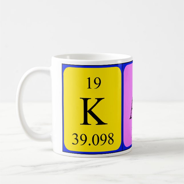 Mugg för Katy periodisk bordnamn (Vänster)