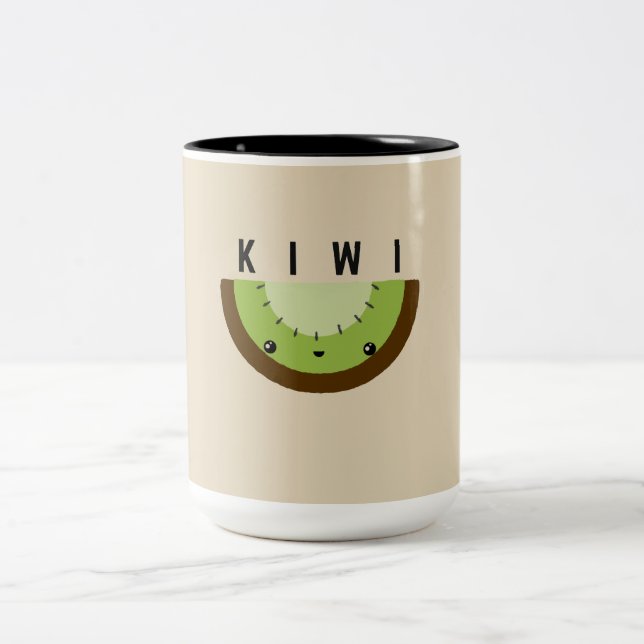 Mugg för Kawaii | Kiwi | (Center)