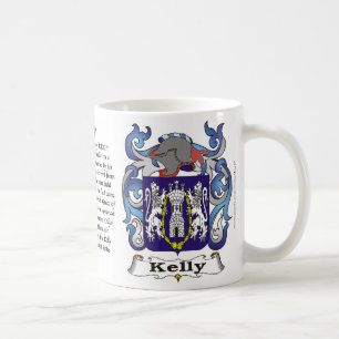Mugg för Kelly familjvapensköld
