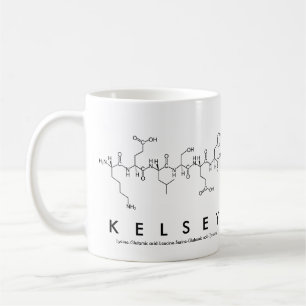 Mugg för Kelsey peptidenamn