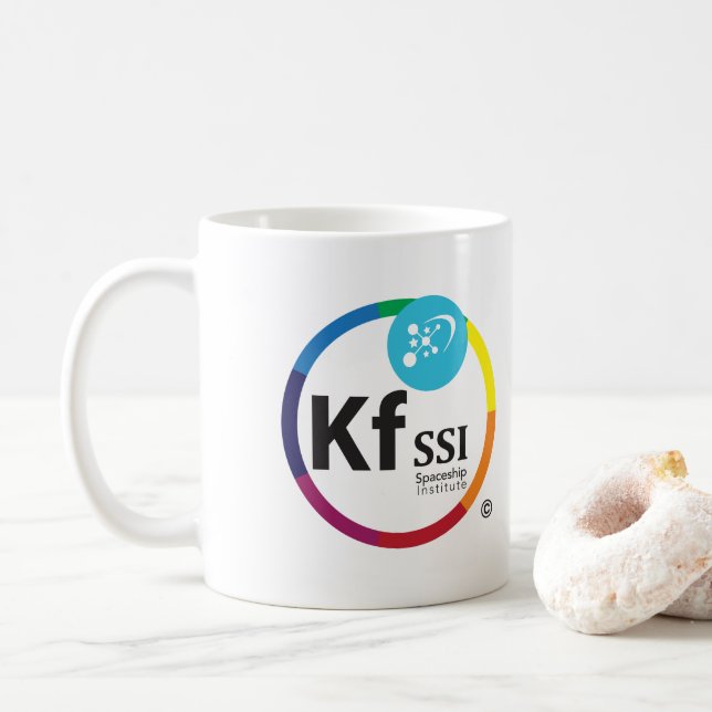 Mugg för KFSSI-logotypkaffe (Med munk)