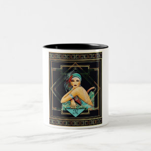 Mugg för klaff för stil för vintageart déco20-tal
