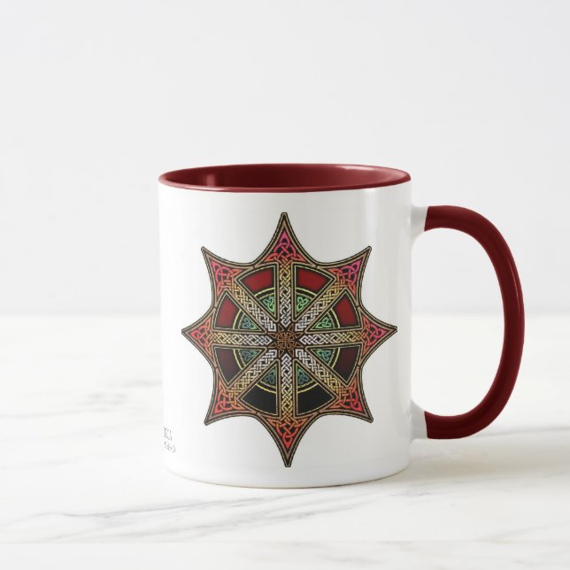 Mugg för Knotwork kaosstjärna (Höger)