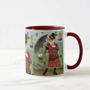 Mugg för konst för fantasi för Steampunk