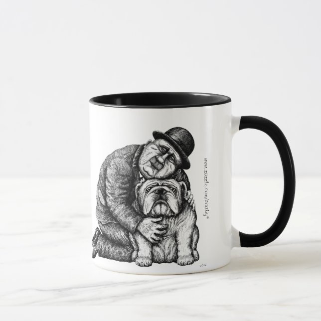 Mugg för konst för man- och (Höger)