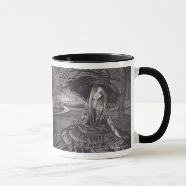Mugg för konst för vampyrmuggHalloween mugg gotisk (Höger)