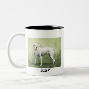 Mugg för konst "för vitboxare" hund