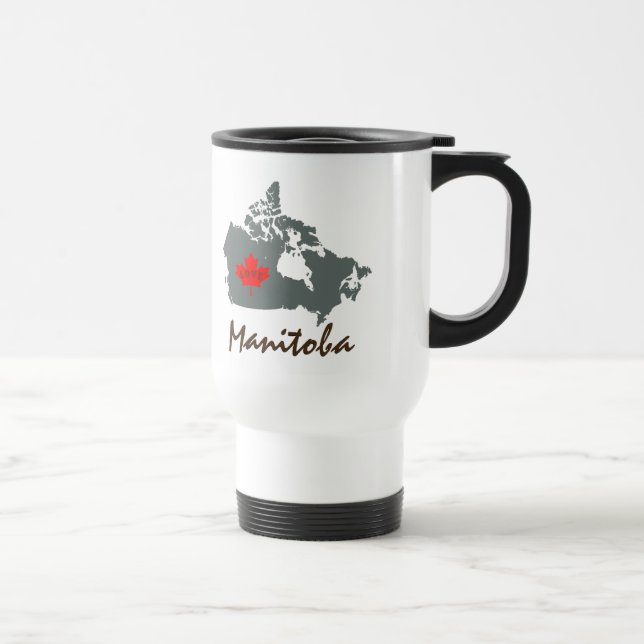 Mugg för kopp för Manitoba Kanada kaffetea (Höger)