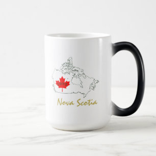 Mugg för kopp för tea för Nova Scotia Kanada