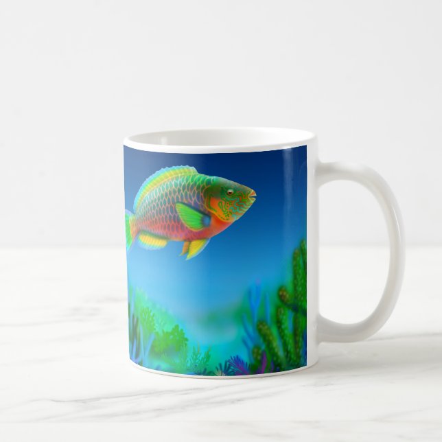 Mugg för korallrevParrotfish (Höger)