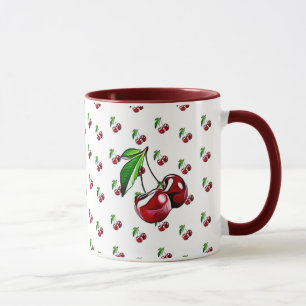 Mugg för körsbärmuggBurgundy kaffe