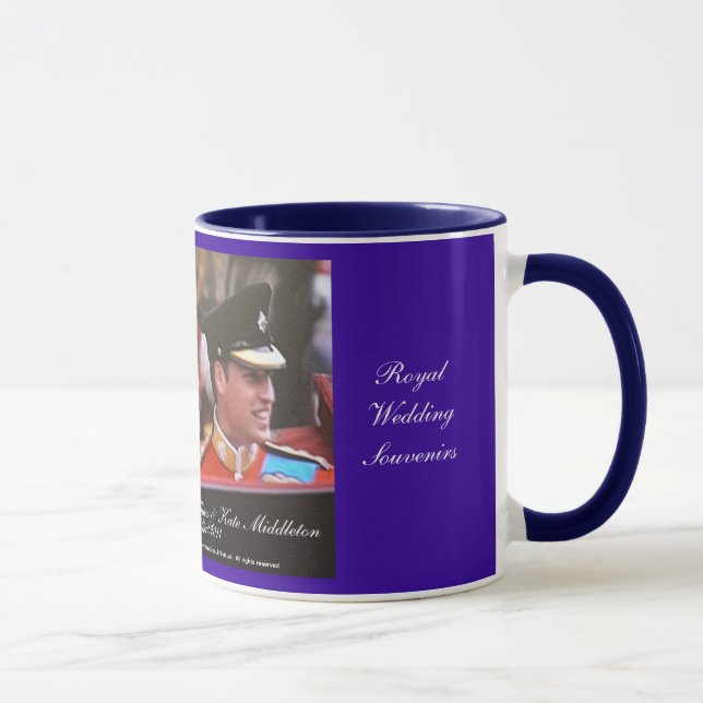 Mugg för kunglig gifta sig William och Kate (Höger)