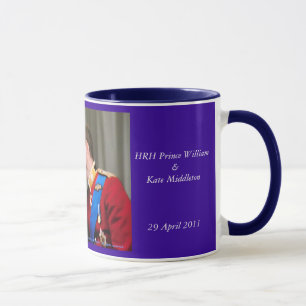 Mugg för kunglig gifta sig William och Kate