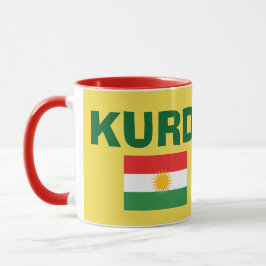 Mugg för Kurdistanflaggakaffe