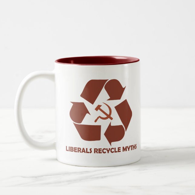 Mugg för liberal personåtervinnaMyths (Vänster)