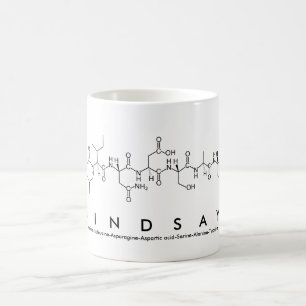 Mugg för Lindsay peptidenamn