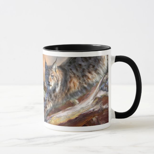 Mugg för lodjurandekonst (Höger)