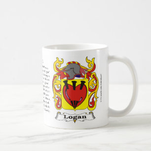 Mugg för Logan familjvapensköld