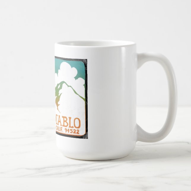 Mugg för logotyp för sparamonteringsDiablo vintage (Höger)