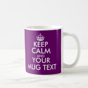 Mugg för lugn för plommonfärgbehållan skräd