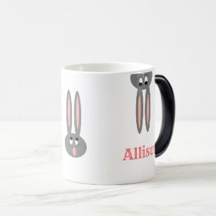 Mugg för magisk färg för påskhare ändrande