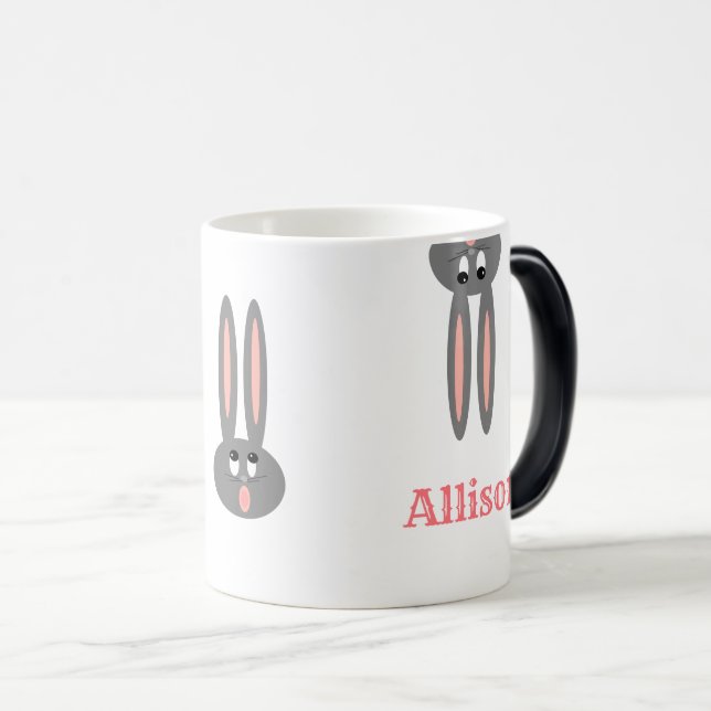 Mugg för magisk färg för påskhare ändrande (Framsida höger)