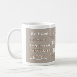 Mugg för make Mike för lycklig årsdag beige