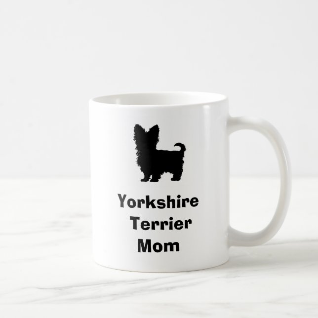 Mugg "för mamma för Yorkshire Terrier" (Höger)