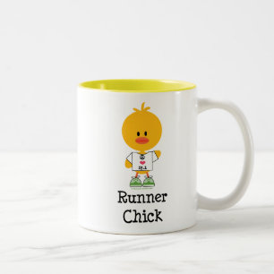 Mugg för maraton för springerchick halv