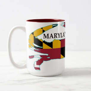 Mugg för Maryland flaggakrabba